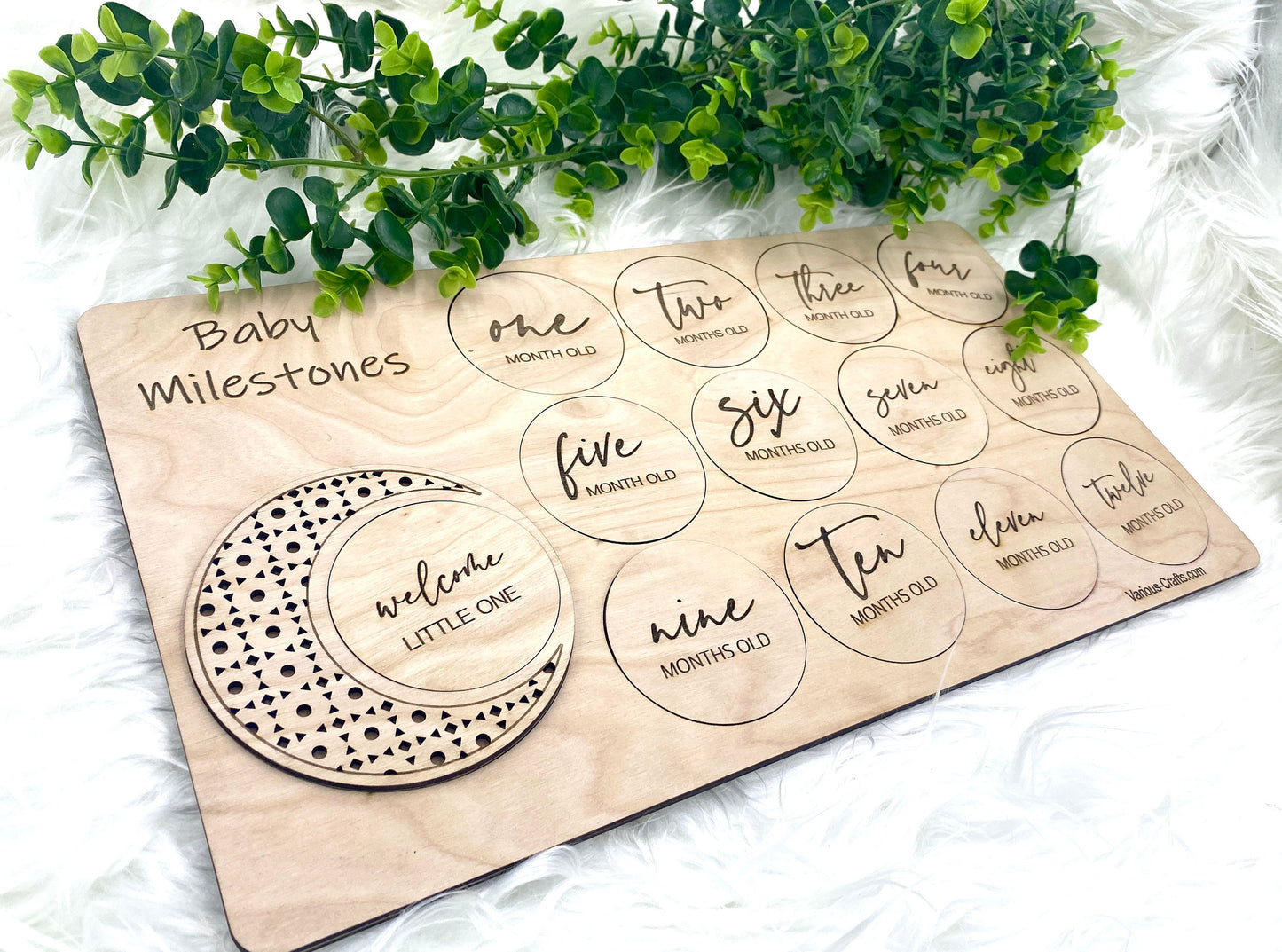 Milestones Baby Bear, Rattan Moon and Frog Digital SVG, Ai and DXF Files Perfect for pregnancy or baby shower gift!