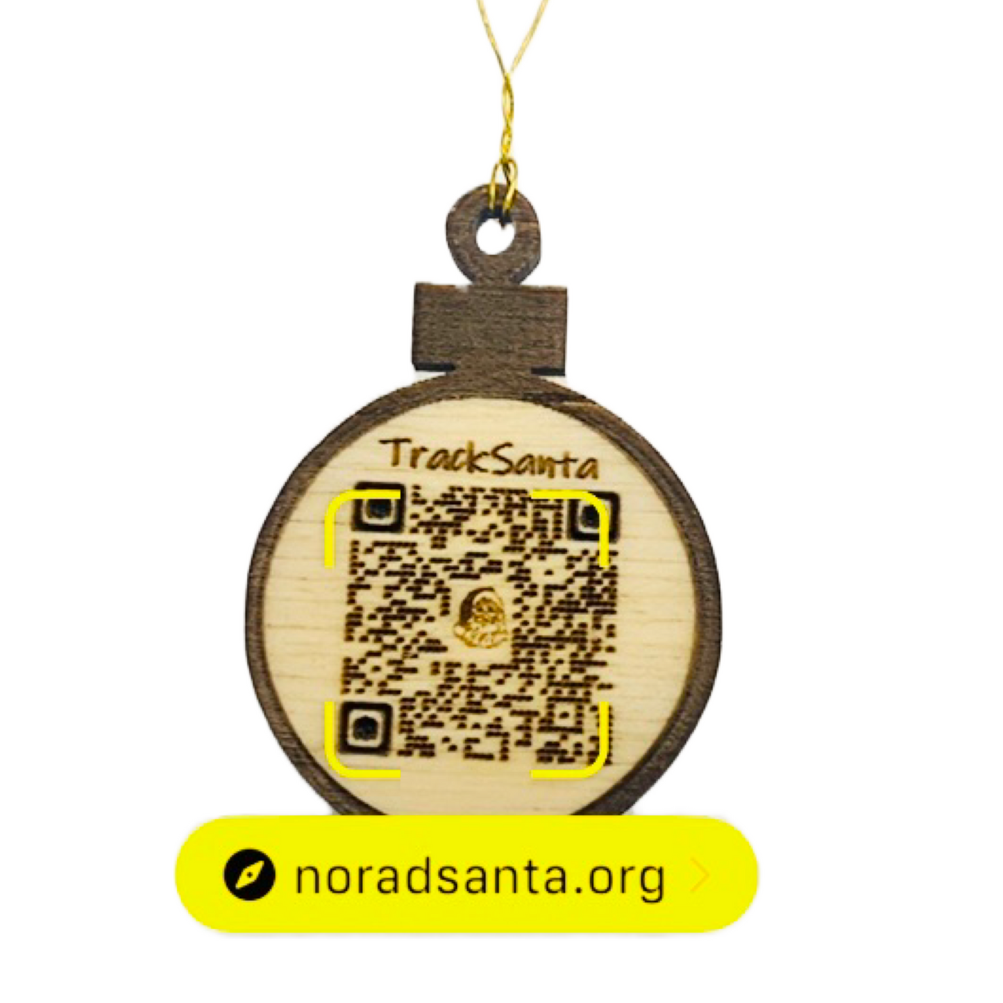 Elf pendant with Santa tracker for tracking Santa Claus Christmas Eve