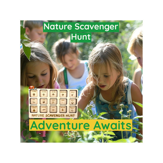 Digital SVG Ai DXF Files Nature Scavenger Hunt Board Laser Cutting Kids Games