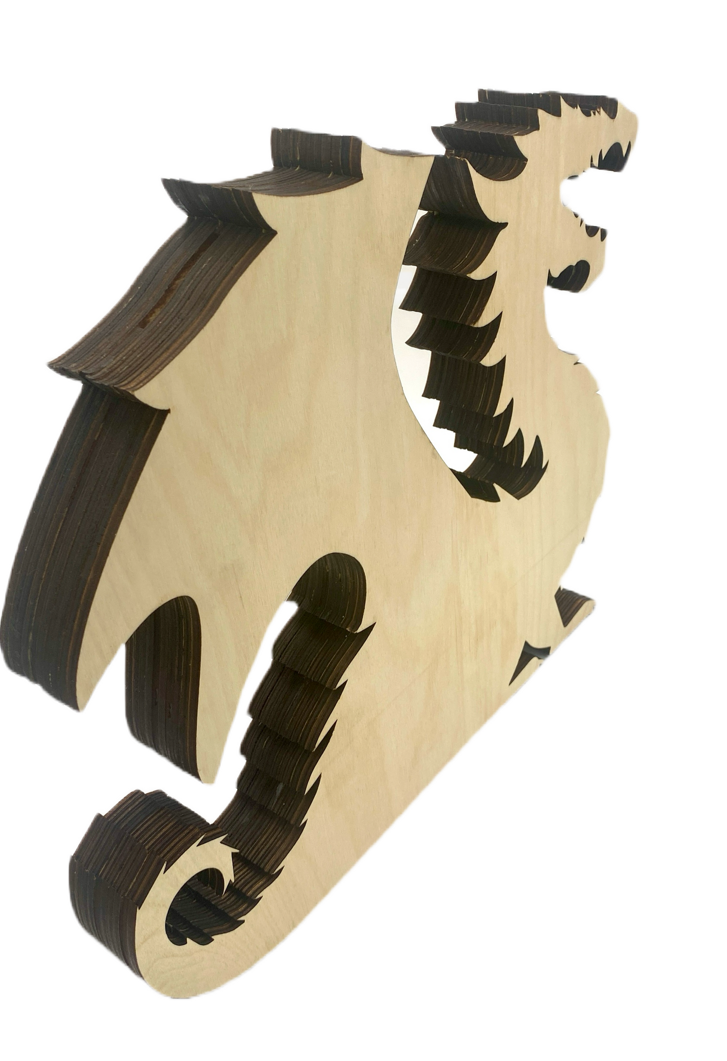 Laser Cutting Files to create a dragon piggy bank. Include two sizes of banks. Compatible with Glowforge and other lasers