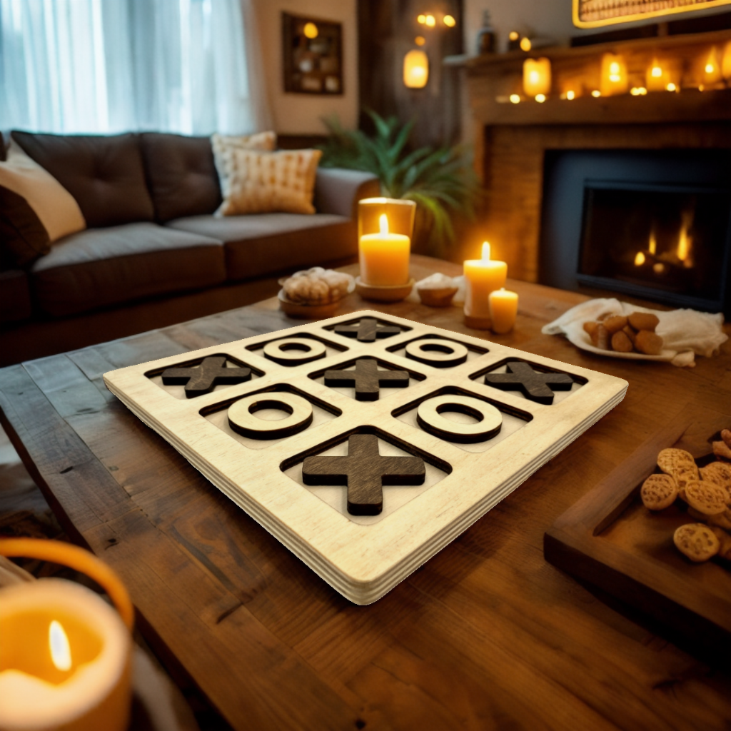 Free Tic-Tac-Toe SVG | AI | DXF File – Commercial License Included