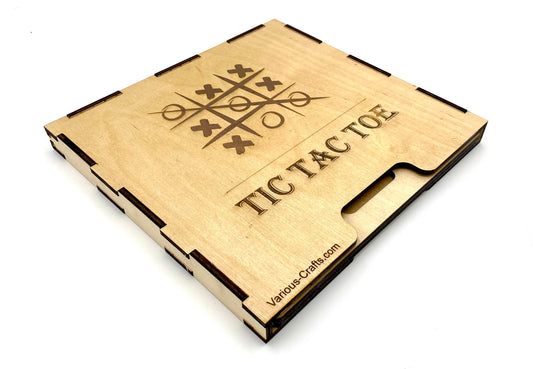 Digital SVG, Ai, DXF Files to Make Tic Tac Toe Game Board Laser Cutting Bonus New Case