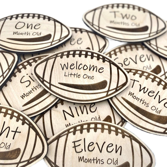 Milestone’s football SVG, Ai, and DXF files are perfect for laser-cutting projects related to pregnancy, expecting mothers, and baby showers