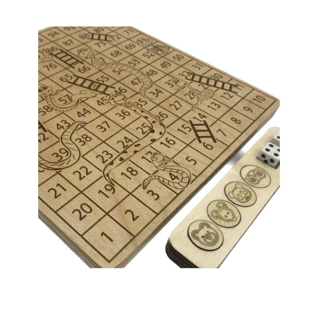 Digital SVG and AI files to Make Snakes and Ladders, Chutes & Ladders, Bible Ups and Downs Game Board Laser Cut with New Case Design