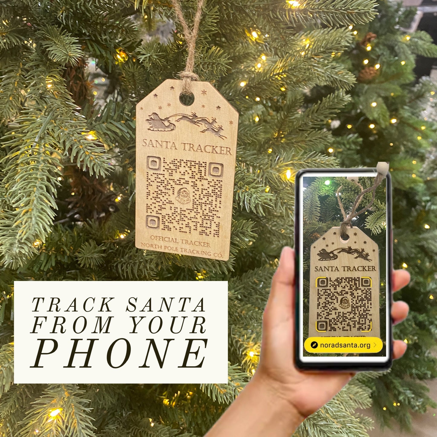 Digital SVG, AI and DXF Track Santa Across the Globe Christmas Ornament