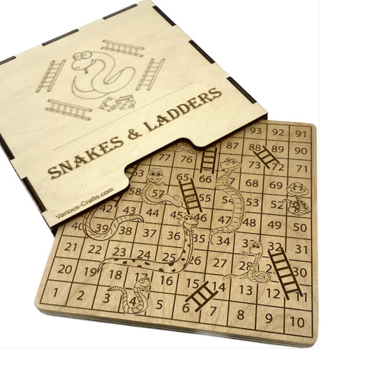 Digital SVG and AI files to Make Snakes and Ladders, Chutes & Ladders, Bible Ups and Downs Game Board Laser Cut with New Case Design